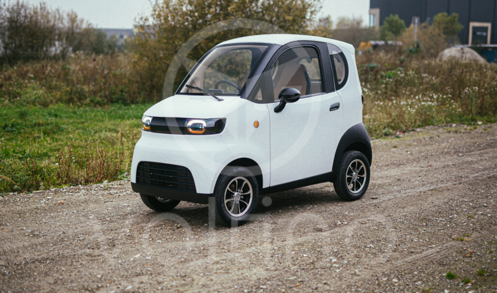 Overdekte scootmobiel rijbewijsvrij wit