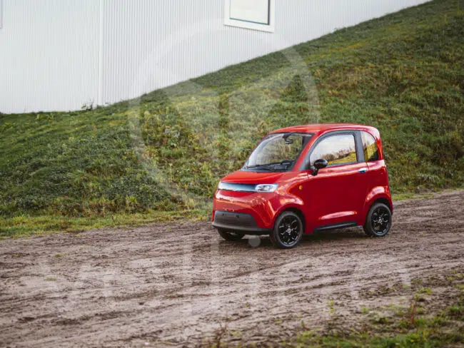 voltino-urban-malage-red-front-1500 - Voltino Citycar Nederland Voltino urban elektrische brommobiel malaga red met lithium accu