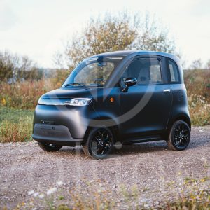 luxe elektrische citycar met airco en leren interieur