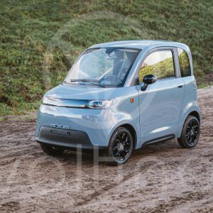 luxe elektrische citycar met airco en leren interieur