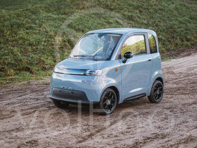 luxe elektrische citycar met airco en leren interieur