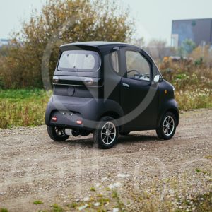 Overdekte scootmobiel rijbewijsvrij zwart
