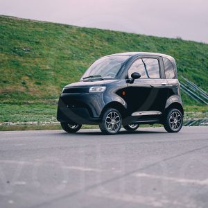 luxe elektrische citycar met airco en leren interieur